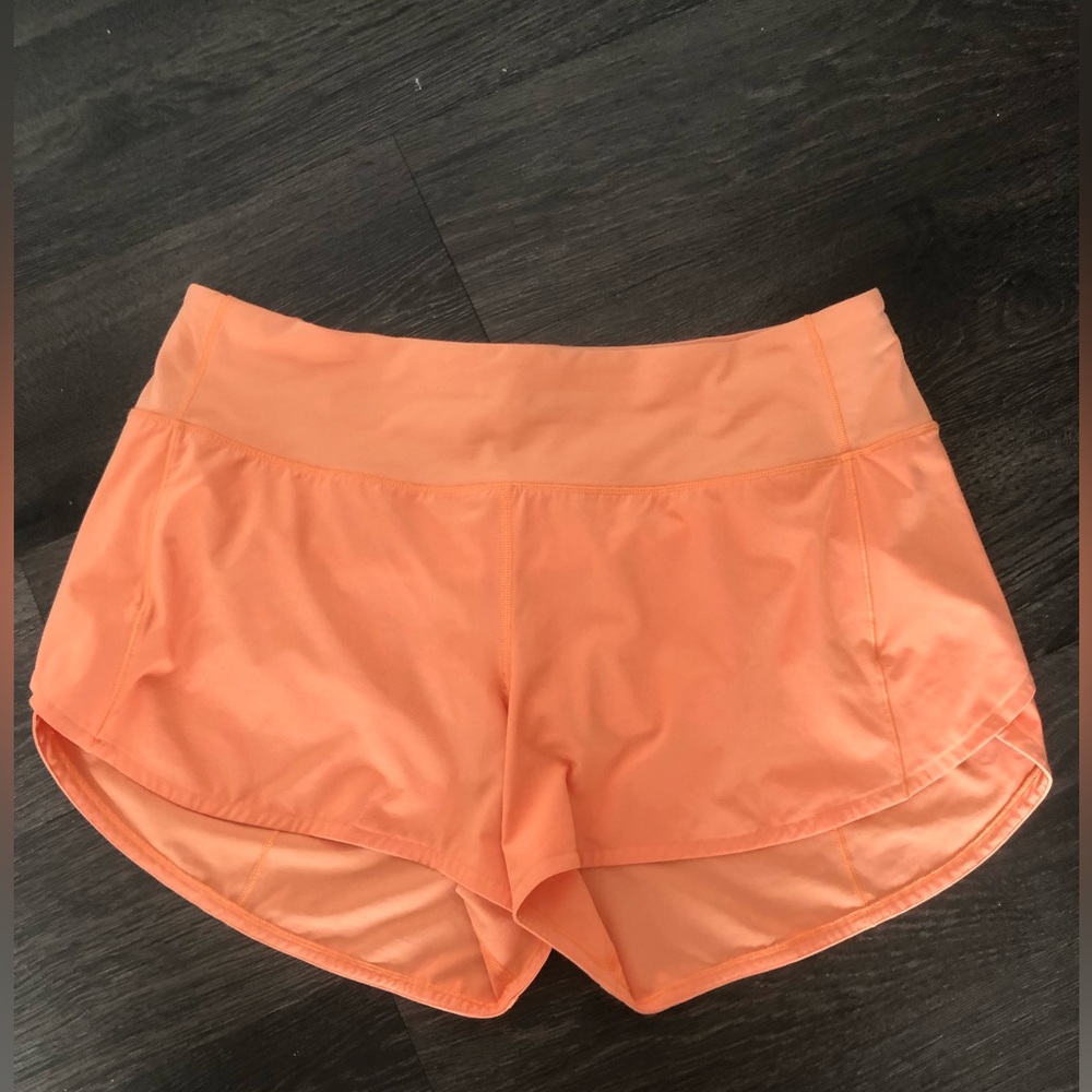 Women's Peach Active Running Shorts by lullulemon